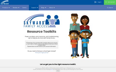 Family Access Toolkit and Login Search | Skyward