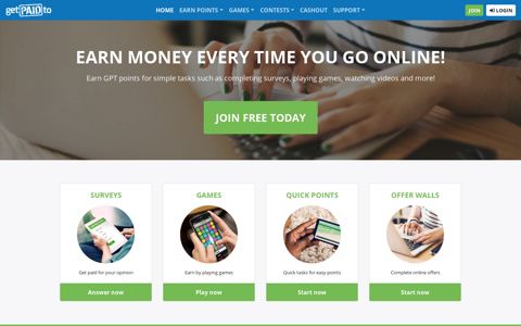 GetPaidTo: Earn money online from home