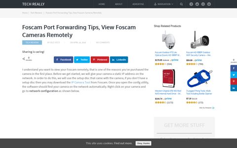 Foscam Port Forwarding Tips, View Foscam Cameras Remotely