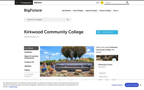 Others who viewed Kirkwood Community College ... - BigFuture