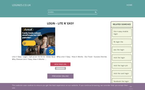 Login - Lite n' Easy - General Information about Login