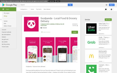 foodpanda - Local Food & Grocery Delivery - Apps on Google ...