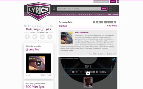 Groove Me - Lyrics.com