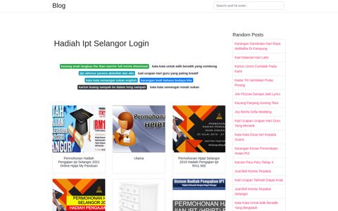 Hadiah Ipt Selangor Login - Blog