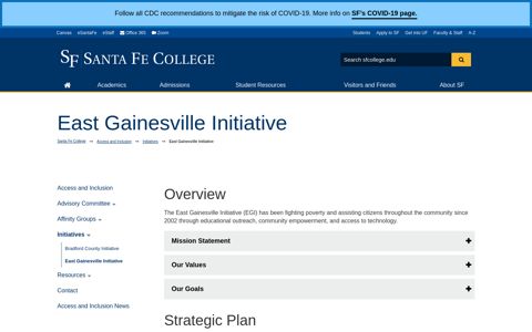 East Gainesville Initiative - Santa Fe College