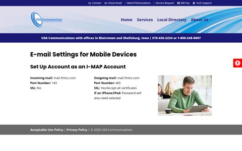 Mobile-device-email-settings | USA Communications