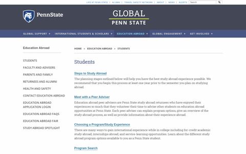 Students - Global PSU - Penn State