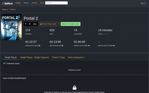 Portal 2 - Splits.io