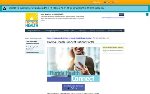 Florida Health Connect Patient Portal | Florida Department of ...