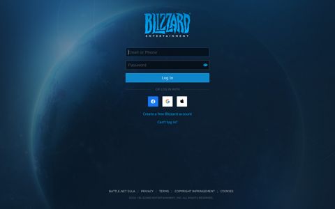 Blizzard Login - Blizzard Entertainment