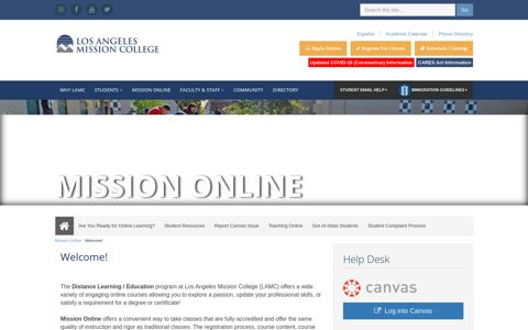 Welcome! - Los Angeles Mission College