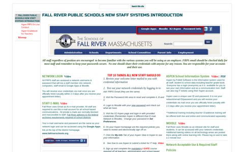 New Fall River Public School Staff - Google Sites