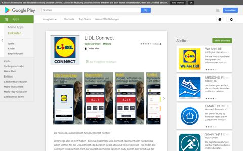 LIDL Connect – Apps bei Google Play