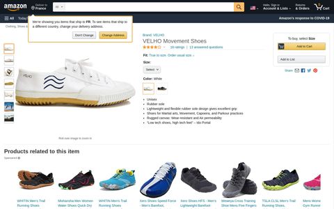 VELHO Movement Shoes | Fitness & Cross ... - Amazon.com