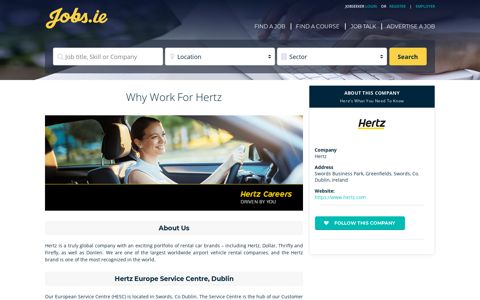 Hertz Careers, Hertz Jobs in Ireland jobs.ie