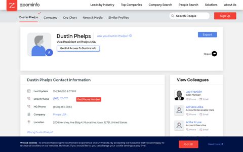 Dustin Phelps - Vice President - Phelps USA | ZoomInfo.com