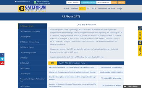 Gate Exam| GATE 2020| Gate preparation|Gate ... - Gateforum