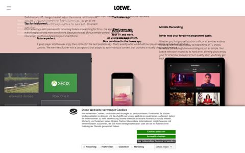 Loewe app | iOS & Android app for Loewe TVs | LOEWE