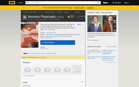 Amores Possíveis (2001) - IMDb