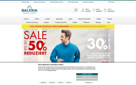 GALERIA.de: Bekleidung, Uhren & Schmuck, Parfum