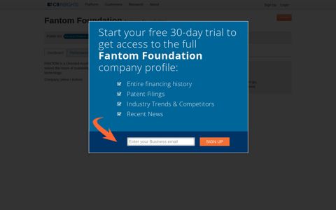 Fantom Foundation - CB Insights