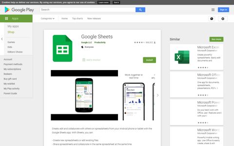 Google Sheets - Apps on Google Play