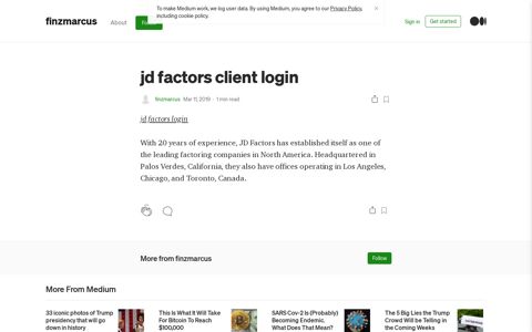jd factors client login. jd factors login | by finzmarcus | Medium