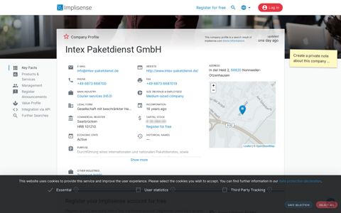Intex Paketdienst GmbH | Implisense
