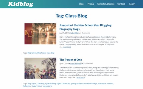 Class Blog – Kidblog
