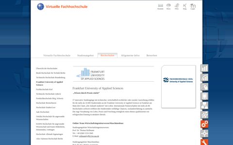 Frankfurt University of Applied Sciences - Virtuelle ...