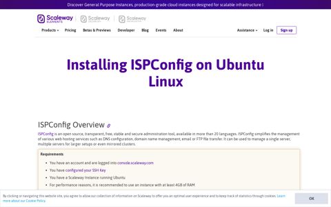 Installing ISPConfig on Ubuntu Linux - Scaleway