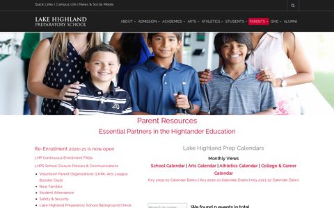 Lake Highland Parents - Lake Highland Preparatory School