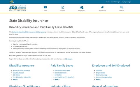 State Disability Insurance - EDd - CA.gov