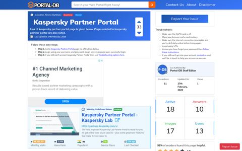 Kaspersky Partner Portal