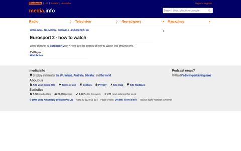 Eurosport 2 - how to watch - media.info