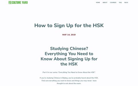 How to Sign Up for the HSK - Culture Yard