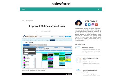 Improveit 360 Salesforce Login - salesforce