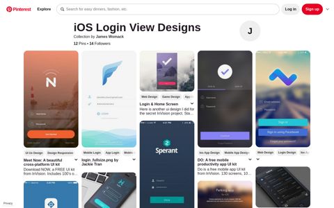 iOS Login View Designs - Pinterest