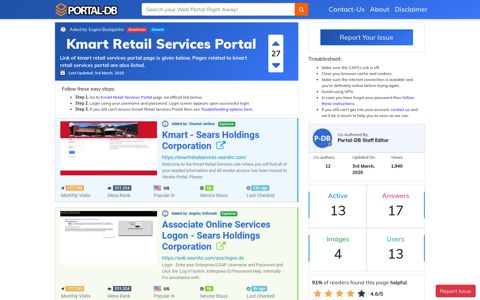 Kmart Retail Services Portal