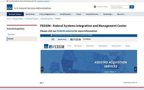 FEDSIM - Federal Systems Integration and Management ...