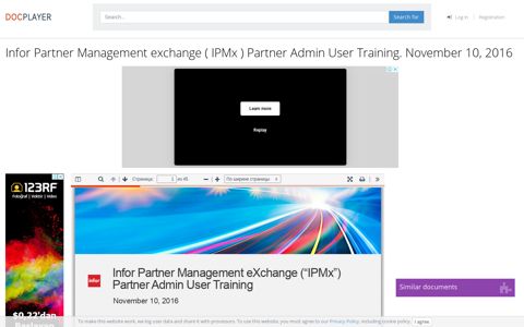 Infor Partner Management exchange ( IPMx ) Partner Admin ...