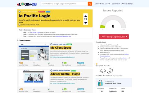 Ia Pacific Login - Find Login Page of Any Site within Seconds!