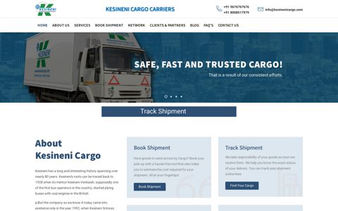 Kesineni Cargo Booking System :: Home