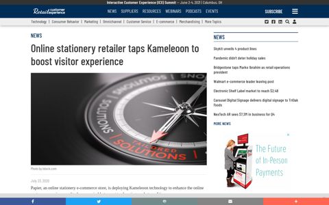 Online stationery retailer taps Kameleoon to boost visitor ...