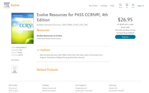 Evolve Resources for PASS CCRN®!, 4th Edition ...