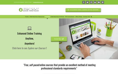ICN eLearning Portal. LEARNING. Anytime, Anywhere