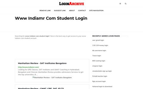 Www Indiamr Com Student Login - Sign in to Your Account