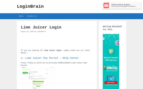 lime juicer login - LoginBrain