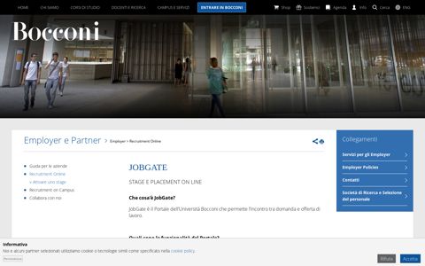 JOBGATE - Università Bocconi Milano