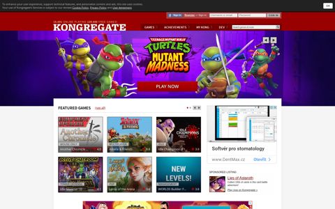 Kongregate: Play free games online